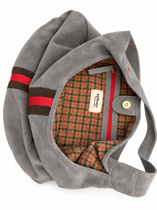 FIONA STRIPE SUEDE L