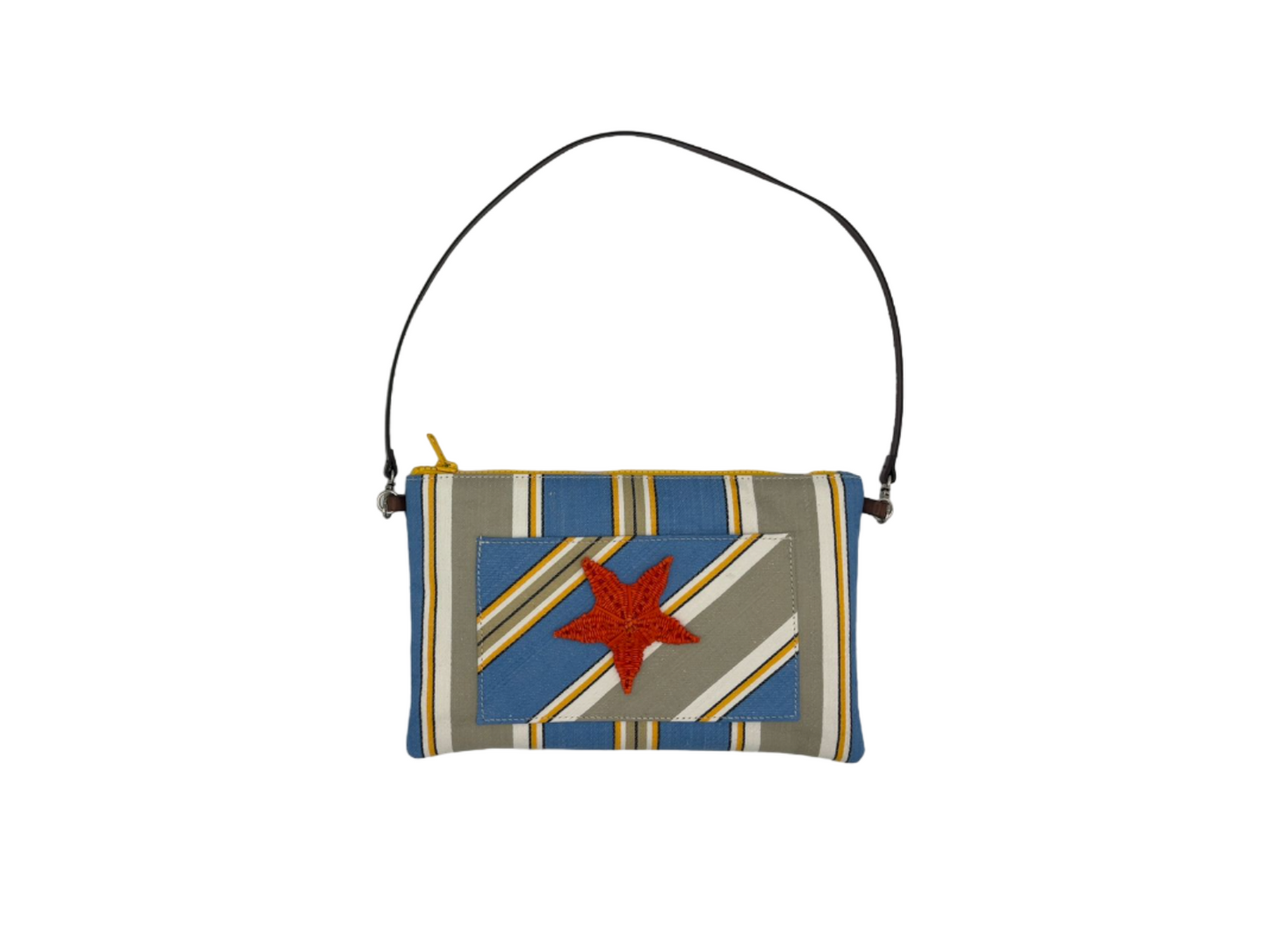 ZIP POUCH M SUMMER RED STARFISH