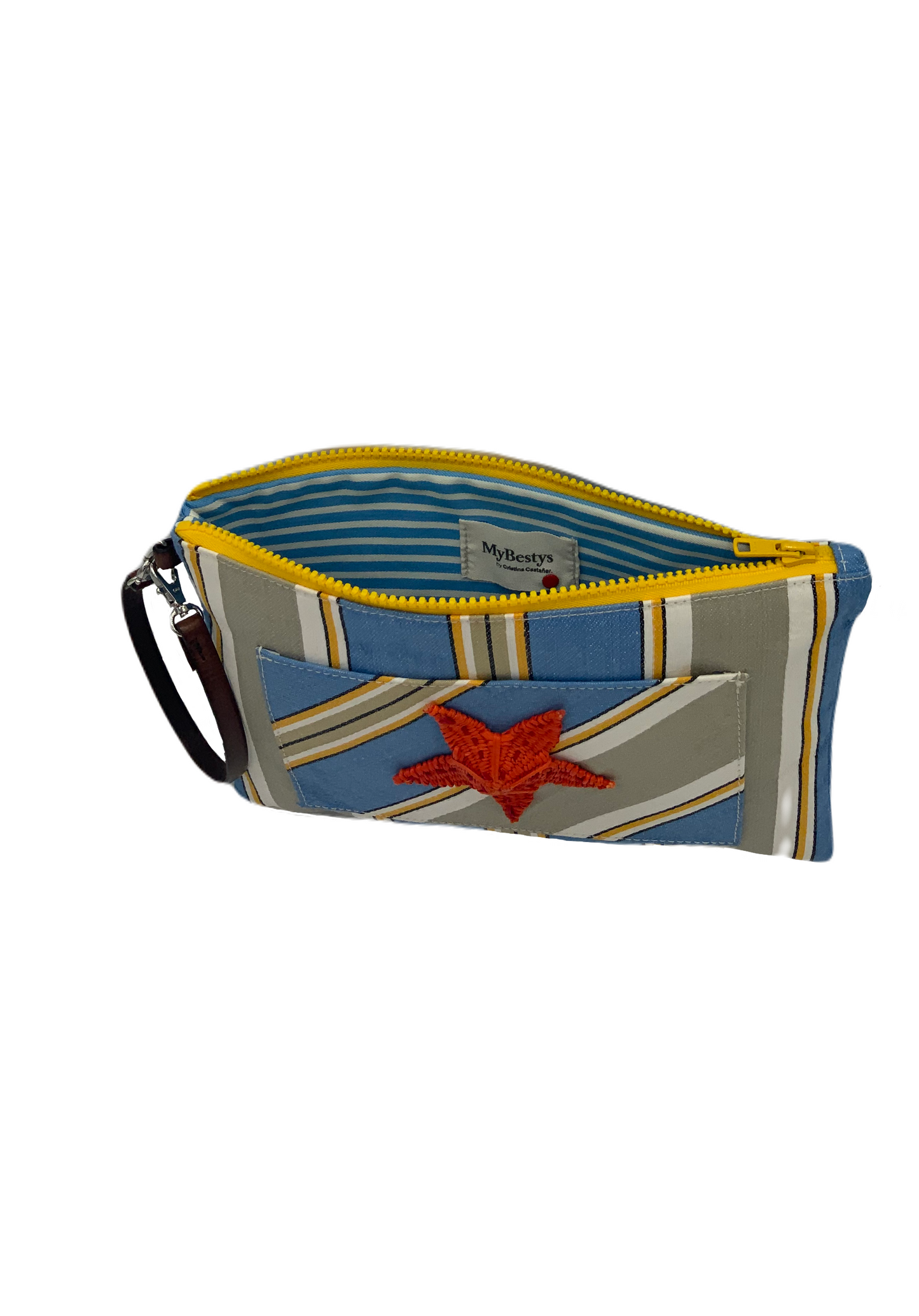 ZIP POUCH M SUMMER RED STARFISH
