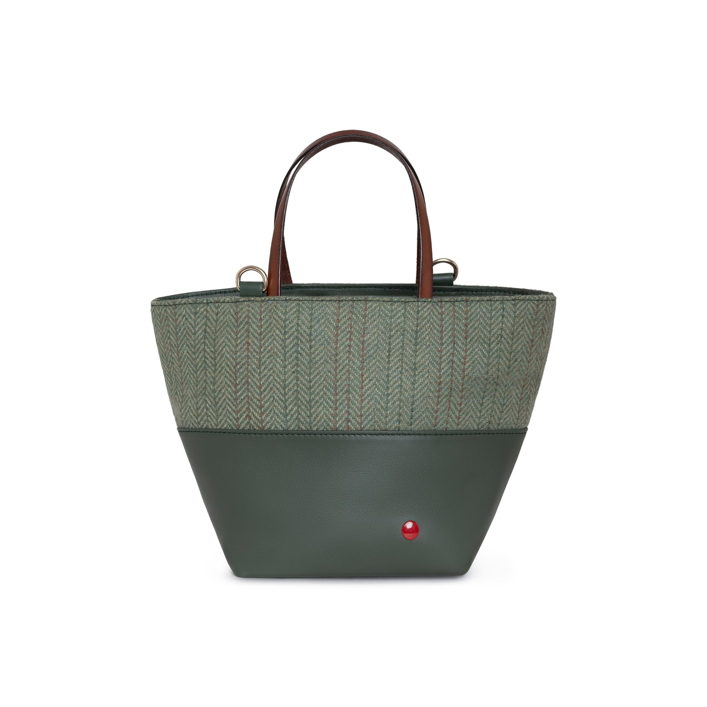 TOTE MINI GREEN TWEED