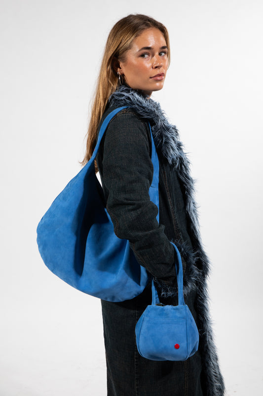 FIONA BLUE SUEDE