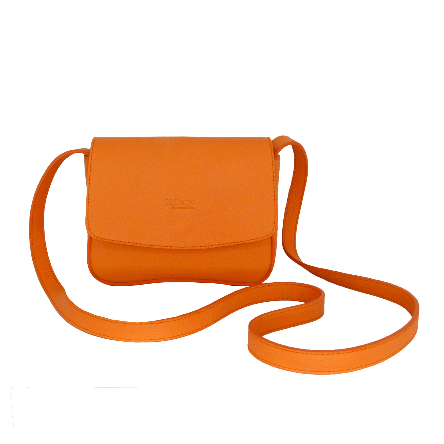 Bandolera Orange Leather