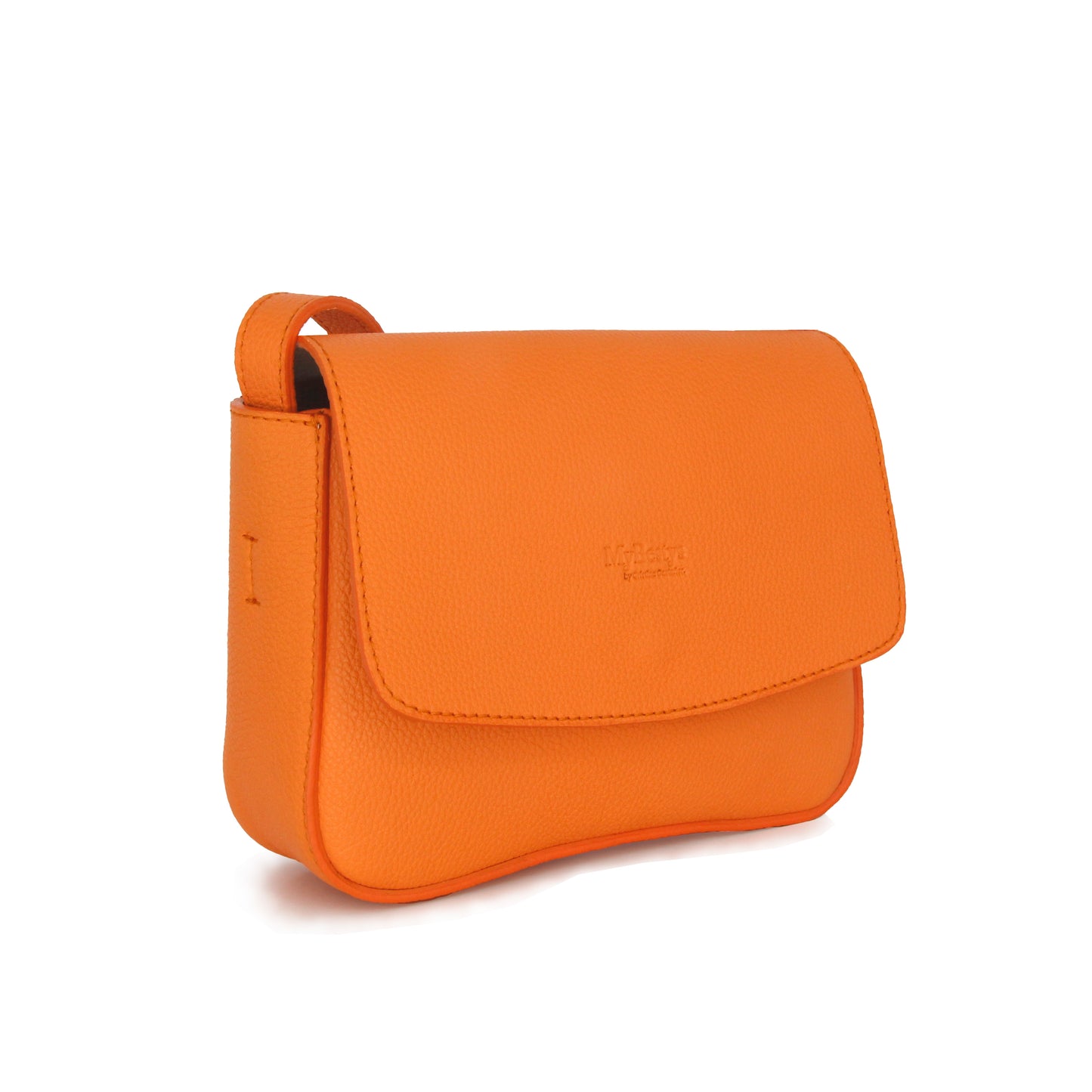 Bandolera Orange Leather