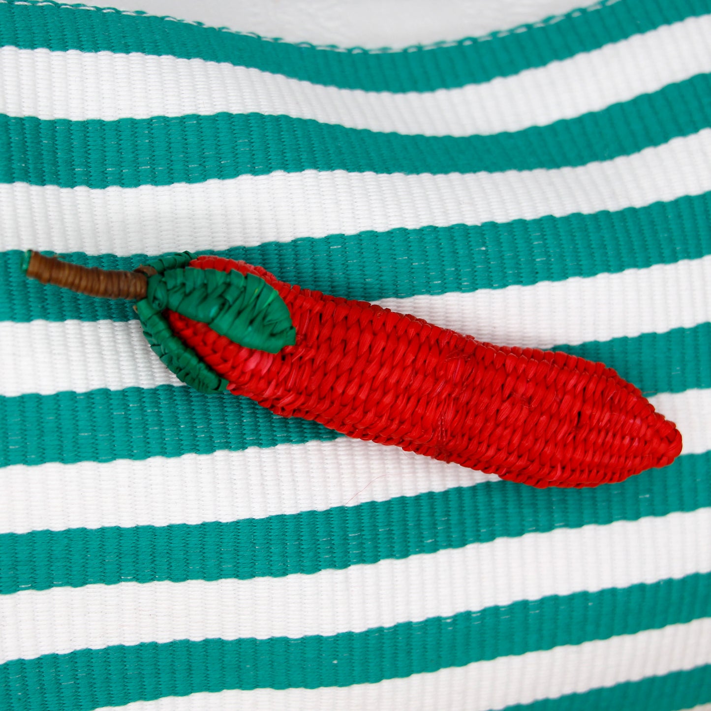 Clutch Green Stripes Chili