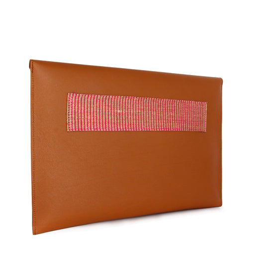 FUNDA LAPTOP. NATURAL LEATHER