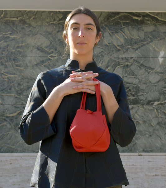 BOMBONERA RED LEATHER