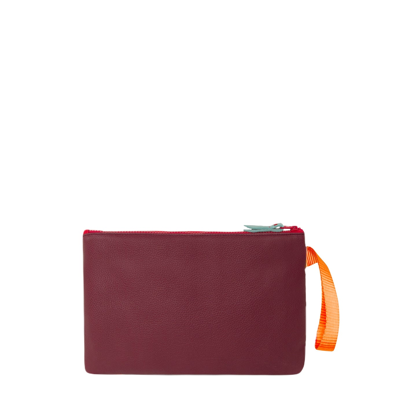 ZIP POUCH M Red and Maroon