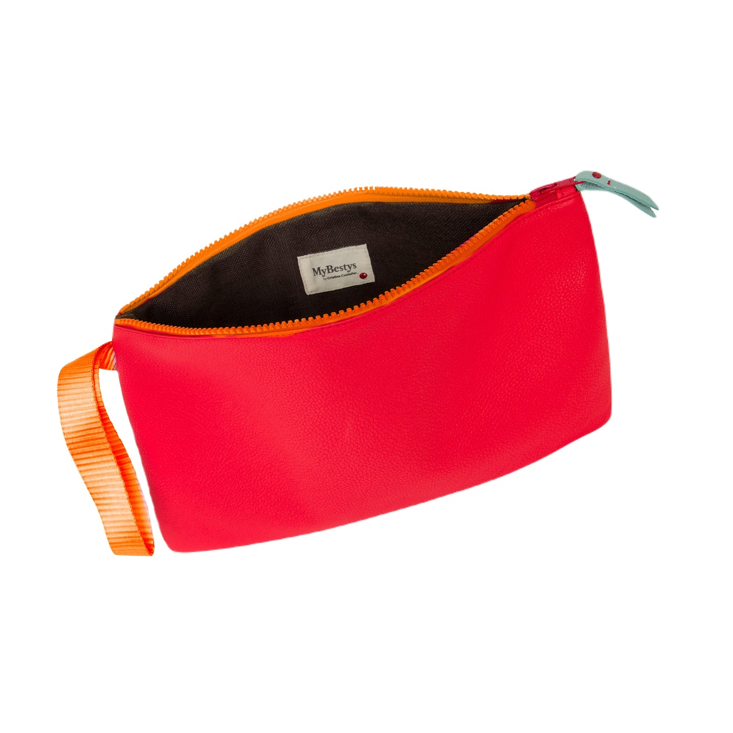 ZIP POUCH M Blue and Red