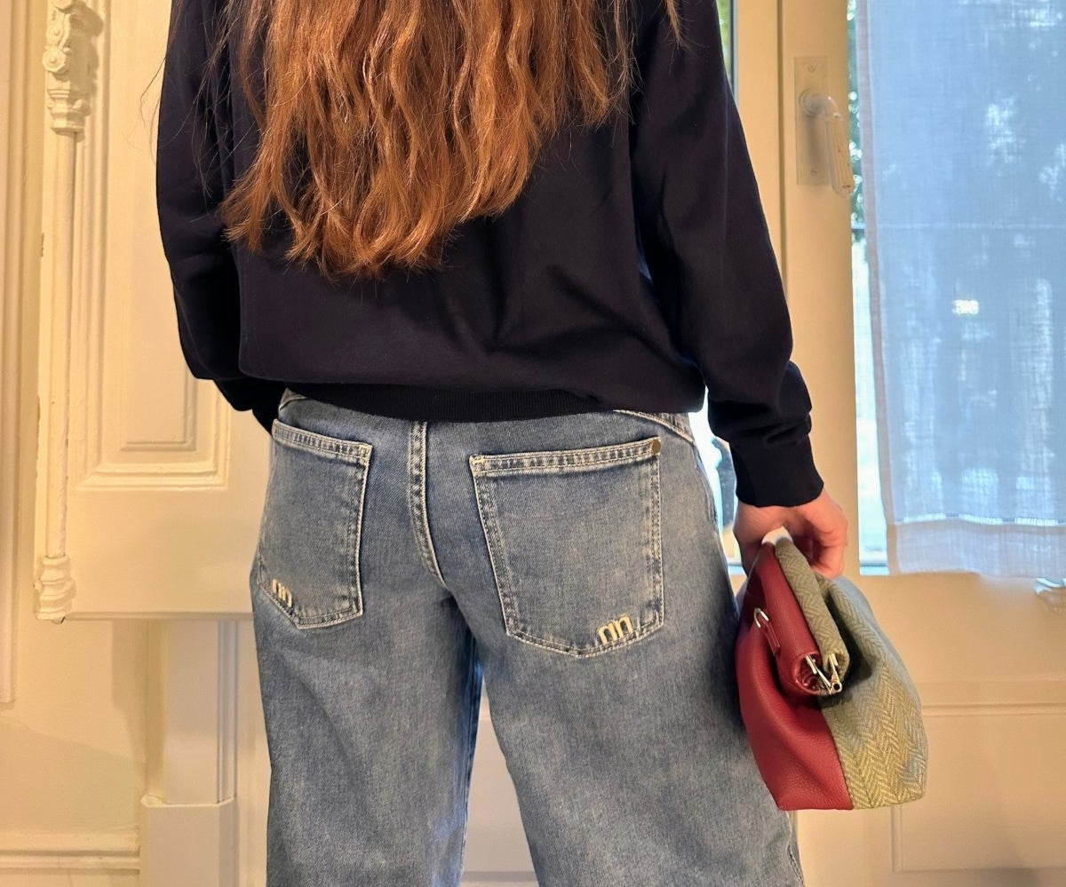 CLUTCH BURGUNDY GREEN