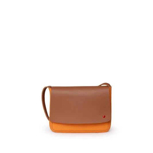 Bandolera cuir bicolor