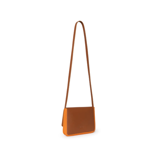 Bandolera cuir bicolor