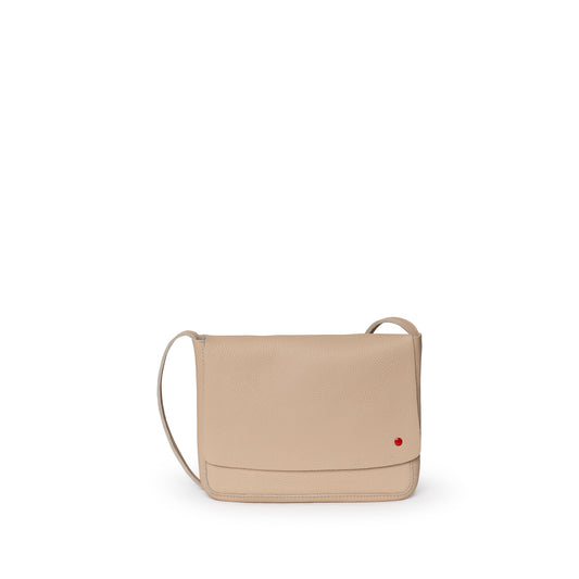 Bandolera cuir beige
