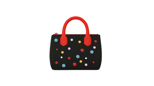 CRI MINI NEGRO COTTON PUNTOS COLORES