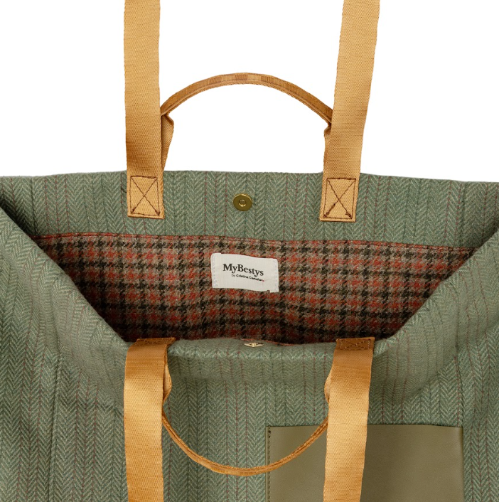 TOTE  VERTICAL GREEN ESPIGA