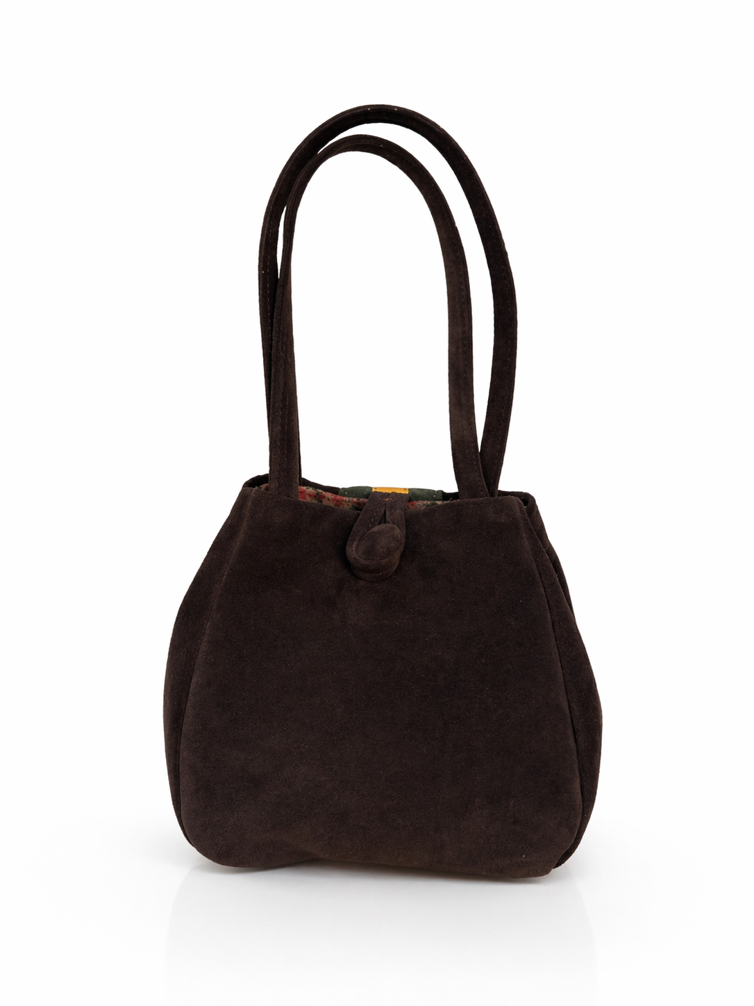 Bombonera stripe brown suede