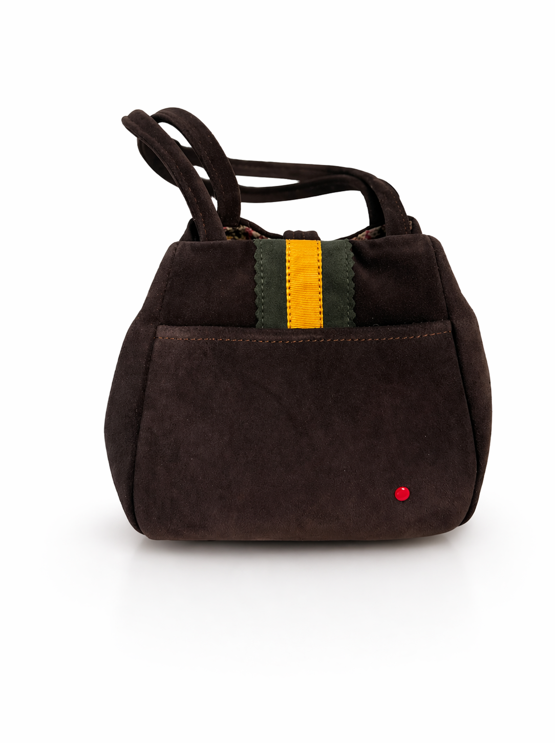 Bombonera stripe brown suede