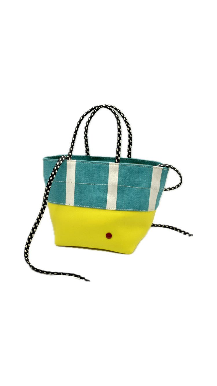 MINI TOTE YELLOW LEATHER