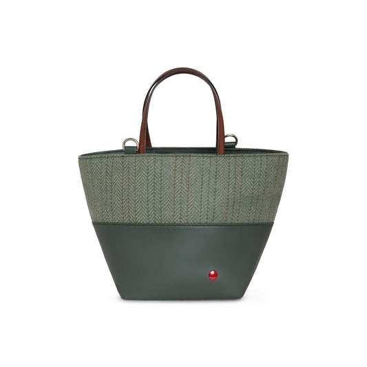 TOTE MINI GREEN TWEED