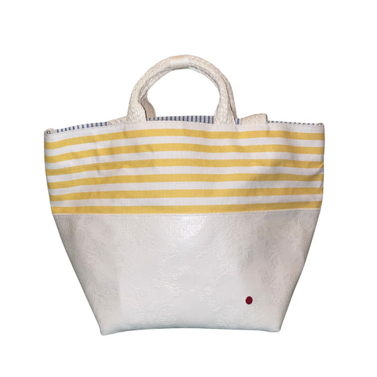 TOTE M YELLOW STRIPES