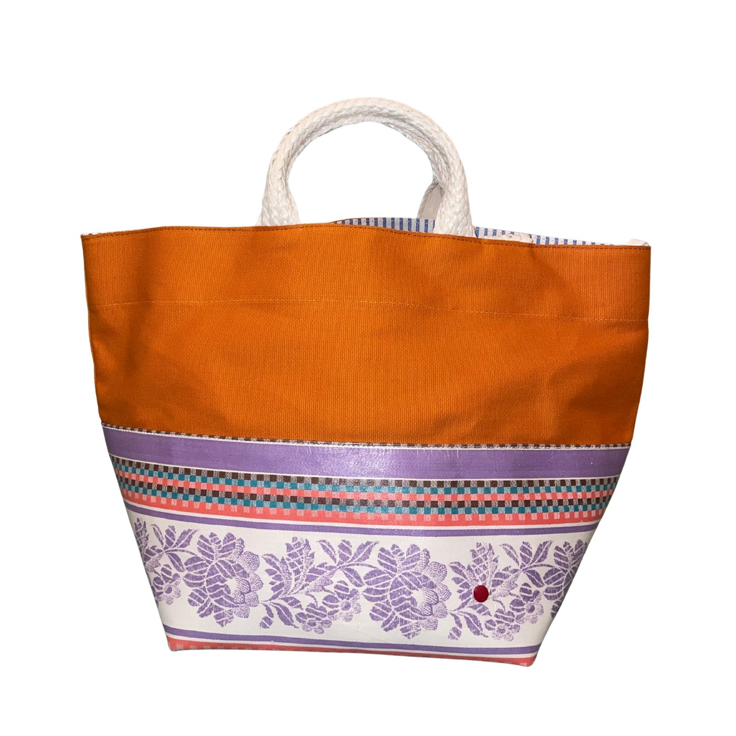 TOTE MEDIUM ORANGE-FLORAL