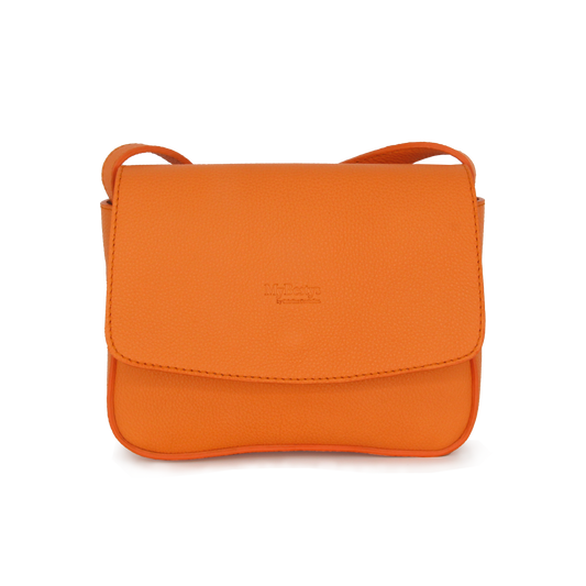 Bandolera Orange Leather