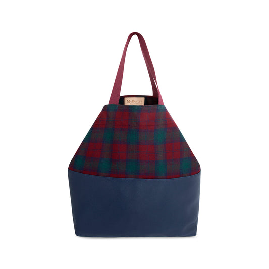 TOTE LARGE TARTAN GRANATE