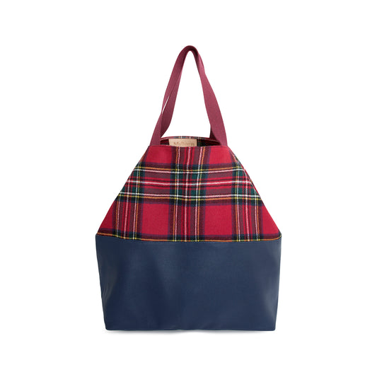 TOTE LARGE TARTAN RED