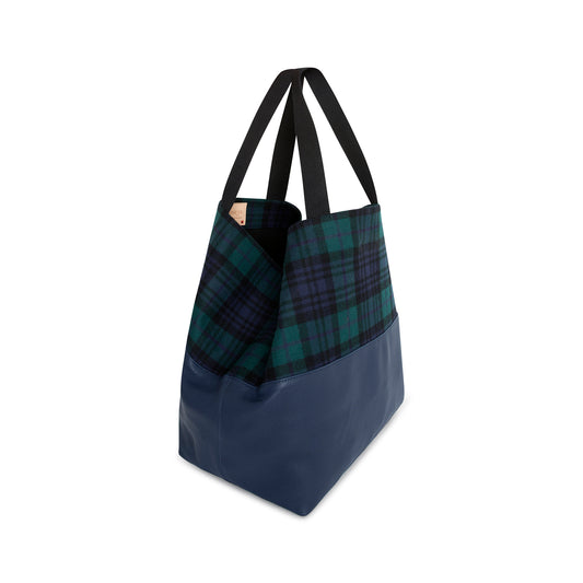 TOTE LARGE TARTAN VERDE