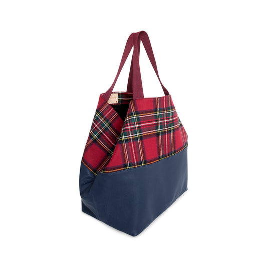 TOTE LARGE TARTAN RED