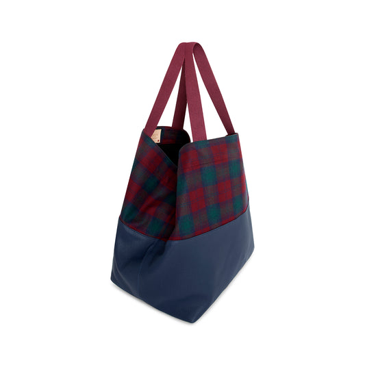 TOTE LARGE TARTAN GRANATE