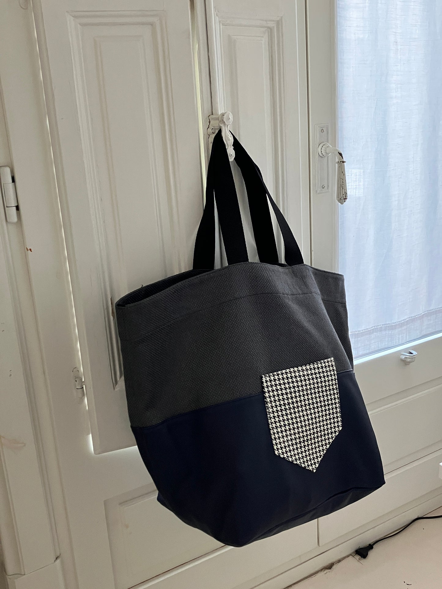 TOTE LARGE MARINE PATA DE GALLO