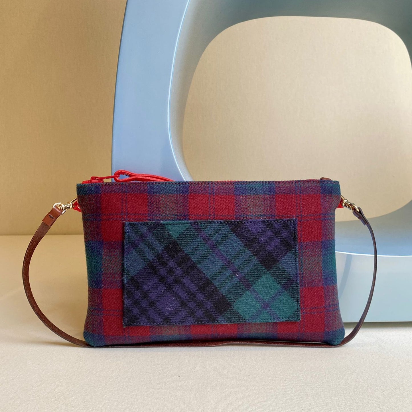 ZIP POUCH S TARTAN