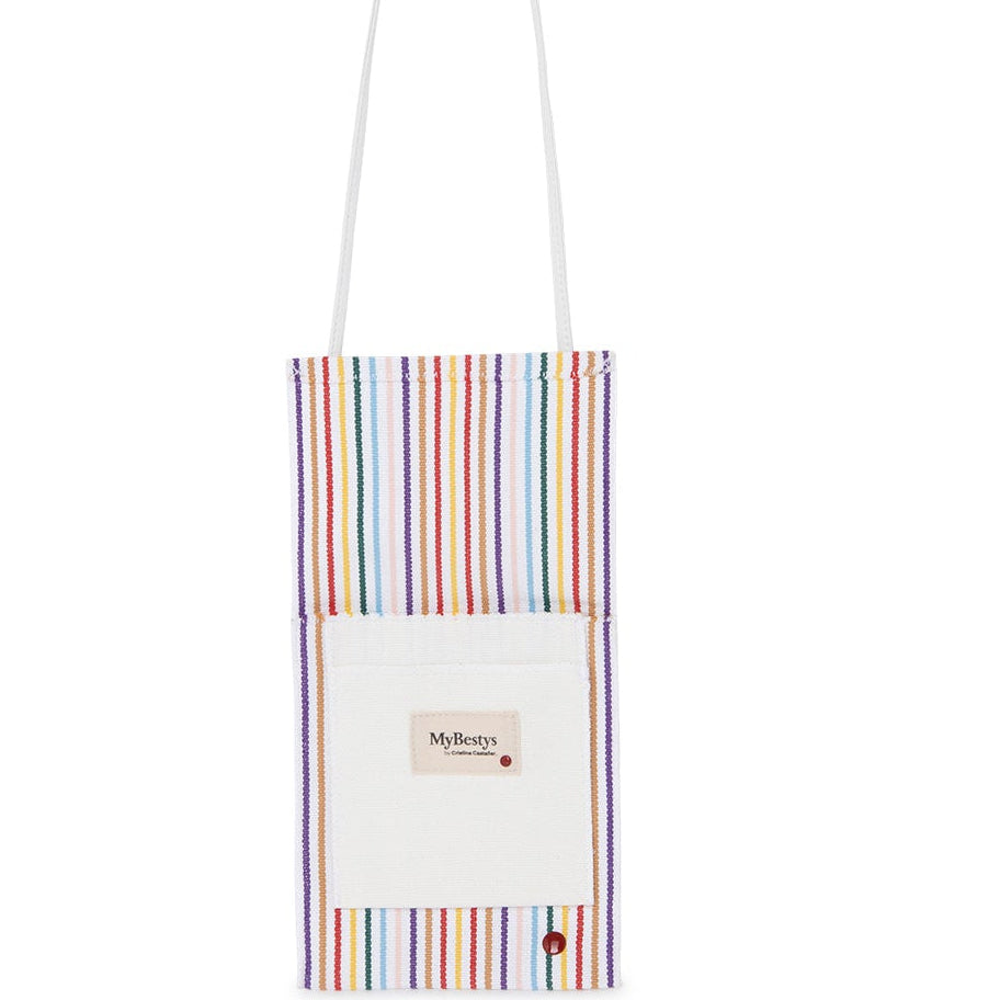 MULTICOLOR STRIPED CROSSBODY BAG