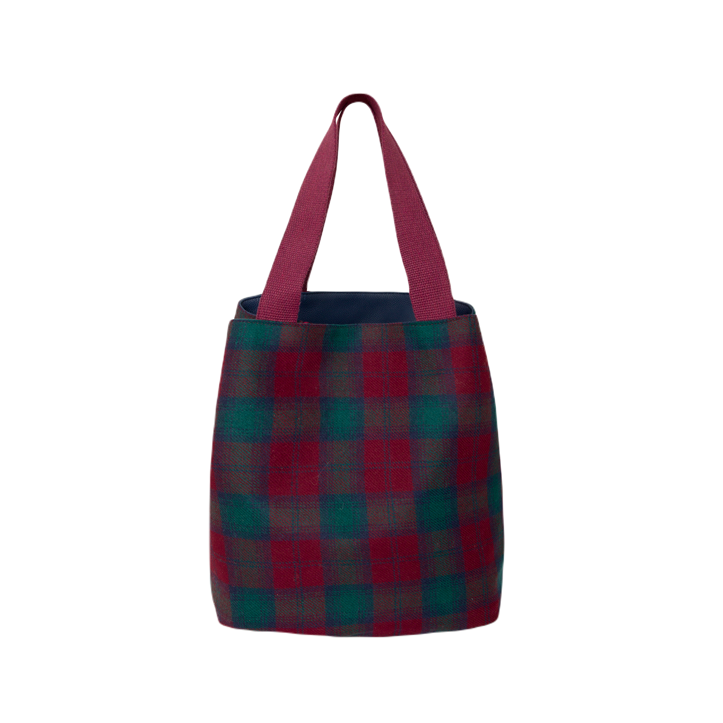 TOTE MEDIUM REVERSIBLE BLUE/ TARTAN