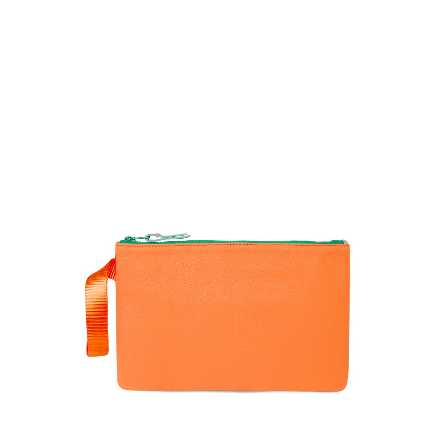 ZIP POUCH M Orange and Blue